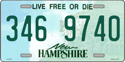 NH license plate 3469740
