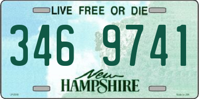 NH license plate 3469741