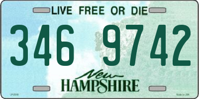 NH license plate 3469742
