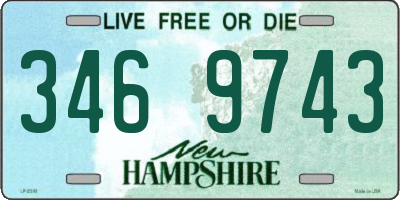 NH license plate 3469743