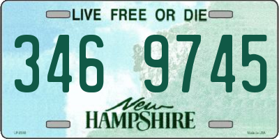 NH license plate 3469745