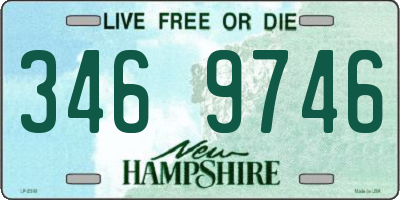 NH license plate 3469746