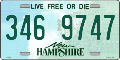 NH license plate 3469747