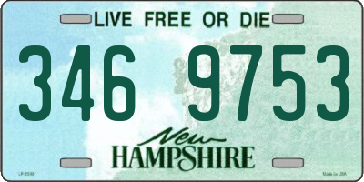 NH license plate 3469753