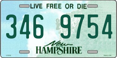 NH license plate 3469754