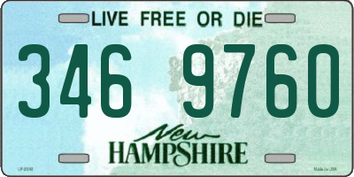NH license plate 3469760