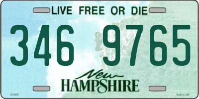 NH license plate 3469765