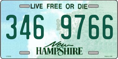 NH license plate 3469766