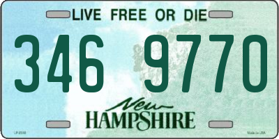 NH license plate 3469770