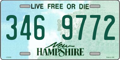 NH license plate 3469772