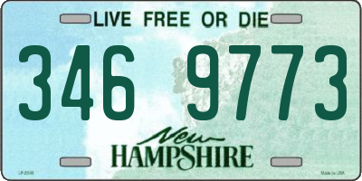 NH license plate 3469773