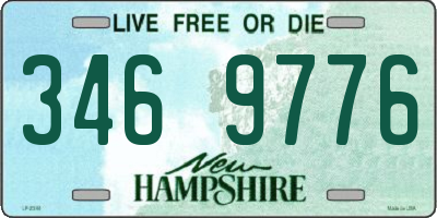 NH license plate 3469776