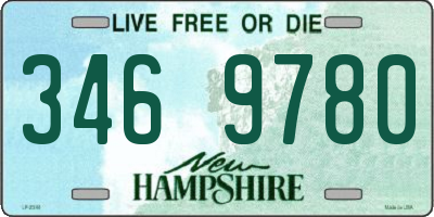 NH license plate 3469780