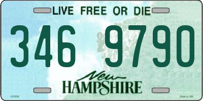 NH license plate 3469790