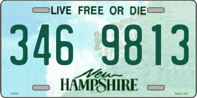 NH license plate 3469813