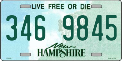 NH license plate 3469845