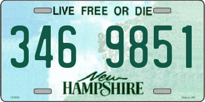 NH license plate 3469851
