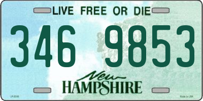 NH license plate 3469853