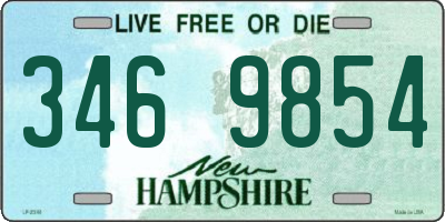 NH license plate 3469854