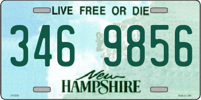 NH license plate 3469856