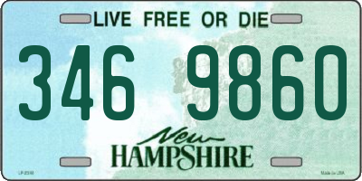 NH license plate 3469860