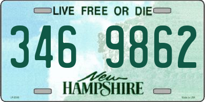 NH license plate 3469862