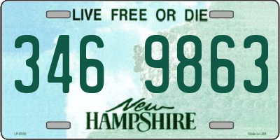 NH license plate 3469863
