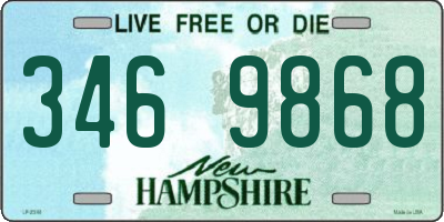 NH license plate 3469868