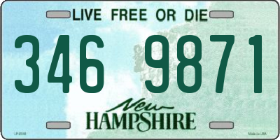 NH license plate 3469871