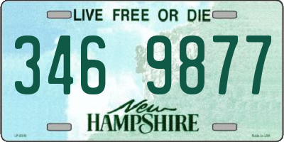 NH license plate 3469877