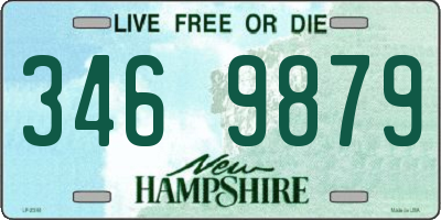 NH license plate 3469879