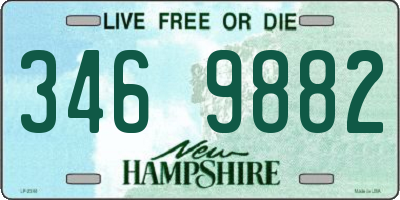 NH license plate 3469882