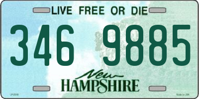 NH license plate 3469885