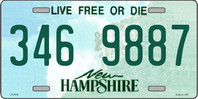 NH license plate 3469887