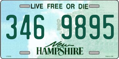 NH license plate 3469895