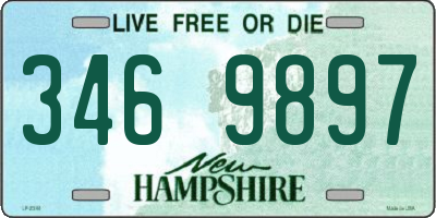 NH license plate 3469897