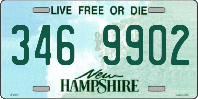 NH license plate 3469902