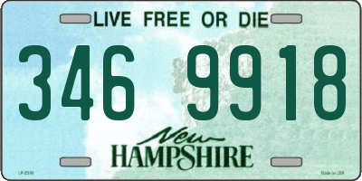 NH license plate 3469918
