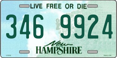 NH license plate 3469924