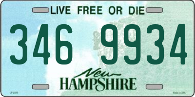 NH license plate 3469934