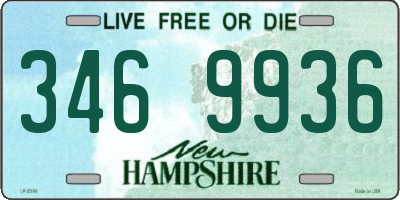 NH license plate 3469936