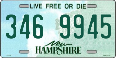 NH license plate 3469945