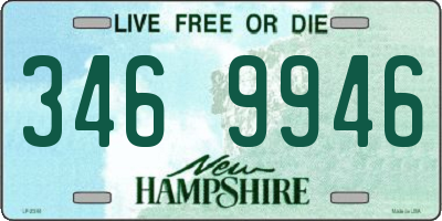 NH license plate 3469946