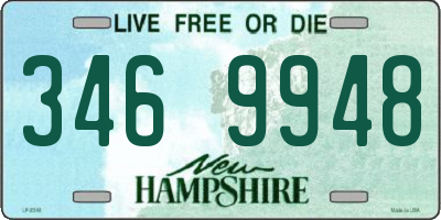 NH license plate 3469948
