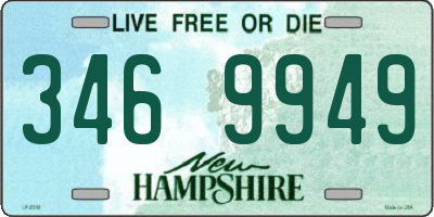 NH license plate 3469949