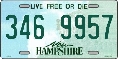 NH license plate 3469957