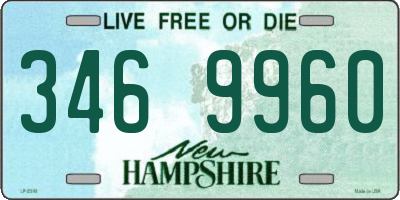 NH license plate 3469960