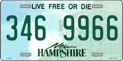 NH license plate 3469966