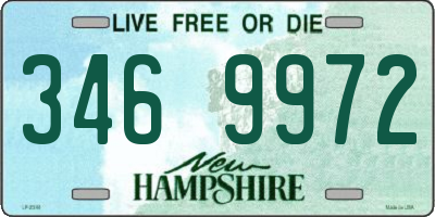 NH license plate 3469972