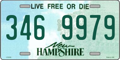 NH license plate 3469979
